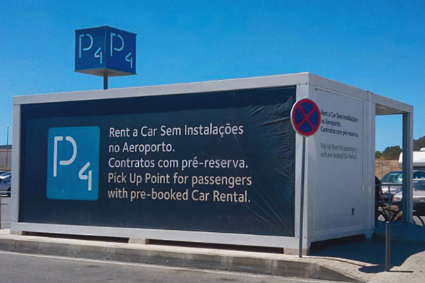 Our meeting point at Faro airport Park #4